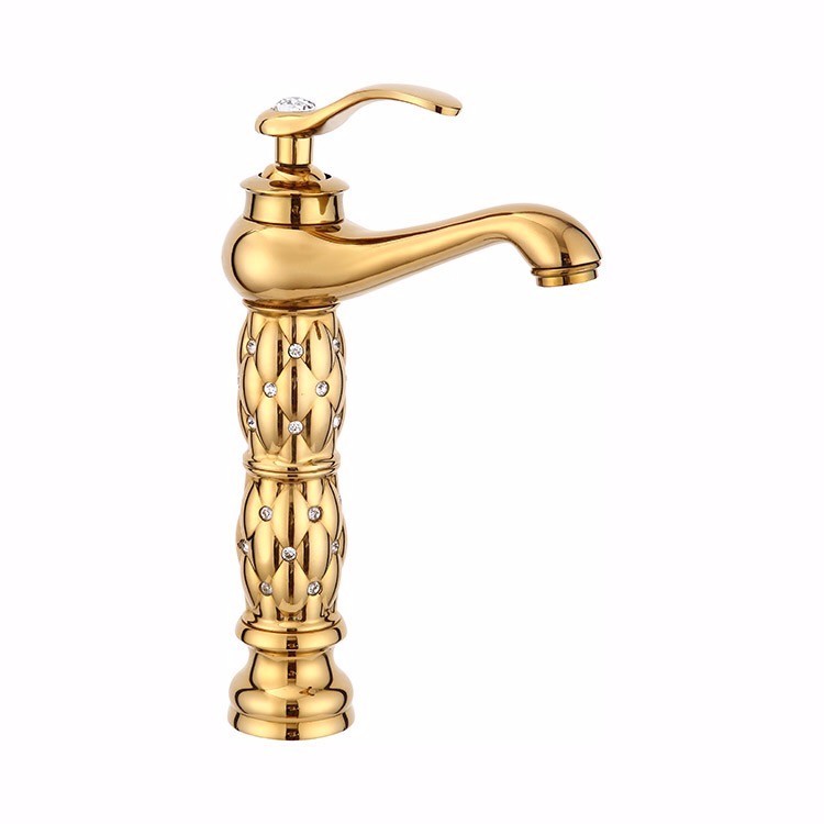 Herault Deck-Mount Single Handle Bathroom Sink Faucet